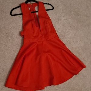 NBD XNAVEN twins Red Mini Dress